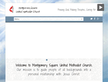 Tablet Screenshot of montgomerysquareumc.org